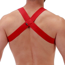 Barcode Berlin Harnais Élastique MATT Rouge